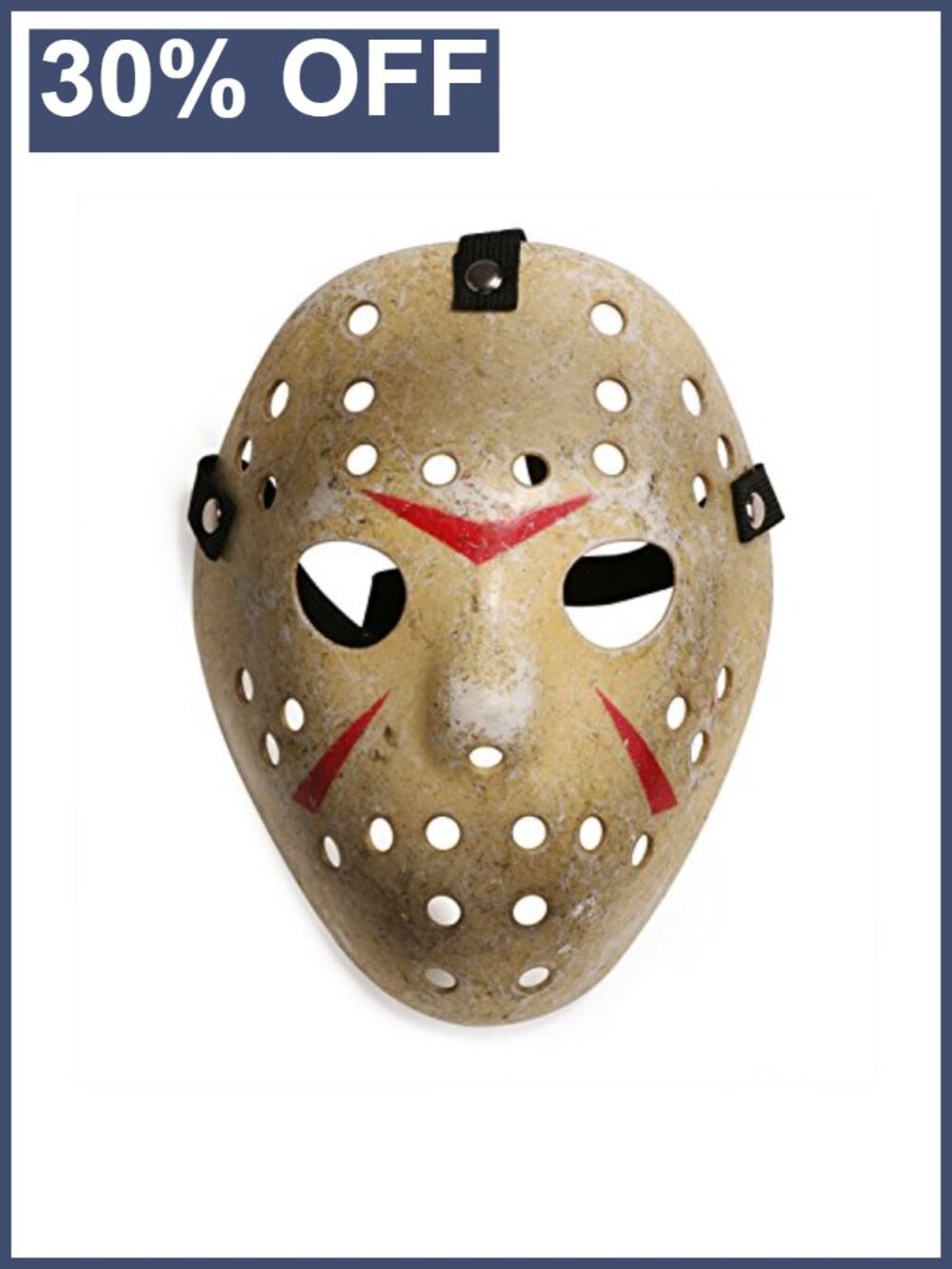 Kids Halloween Hockey Mask Cosplay Costume Prop Ages 3-8 Adjustable